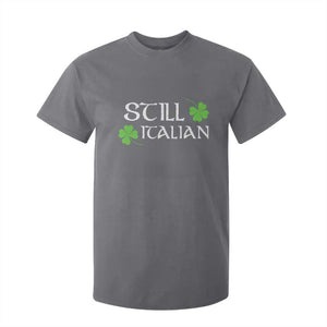 Still Italian St Patricks Day T Shirt For Kid Lucky Shamrock TS10 Charcoal Print Your Wear