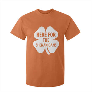 Funny Irish St Patricks Day T Shirt For Kid Here for the Shenanigans TS10 Orange Print Your Wear