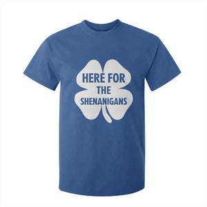 Funny Irish St Patricks Day T Shirt For Kid Here for the Shenanigans TS10 Royal Blue Print Your Wear
