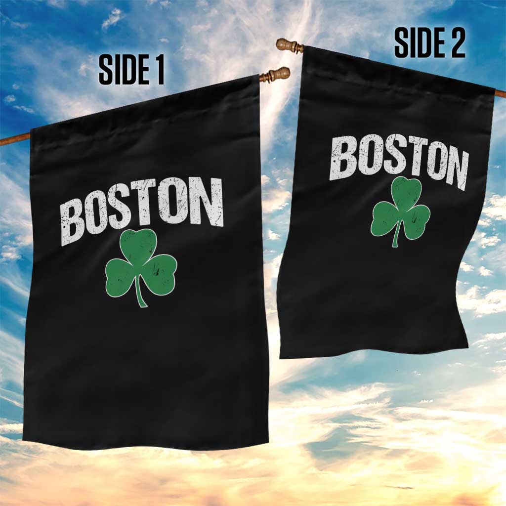 Boston Garden Flag St Patricks Day Irish Green Shamrock Massachusetts TS10 Print Your Wear