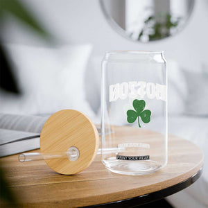 Boston Glass Can St Patricks Day Irish Green Shamrock Massachusetts TS10 Print Your Wear