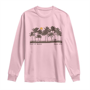 Gulf of Mexico Long Sleeve Shirt Since 1672 Vintage 70s Retro Vintage TS10 Light Pink Print Your Wear