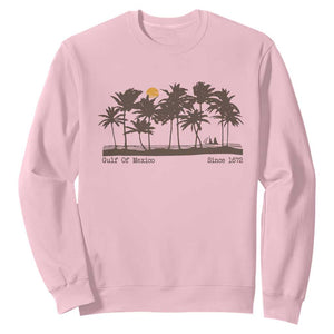 Gulf of Mexico Sweatshirt Since 1672 Vintage 70s Retro Vintage TS10 Light Pink Print Your Wear