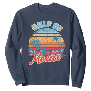 Gulf of Mexico Sweatshirt Retro Vintage Beach TS10 Navy Print Your Wear