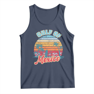 Gulf of Mexico Tank Top Retro Vintage Beach TS10 Navy Print Your Wear