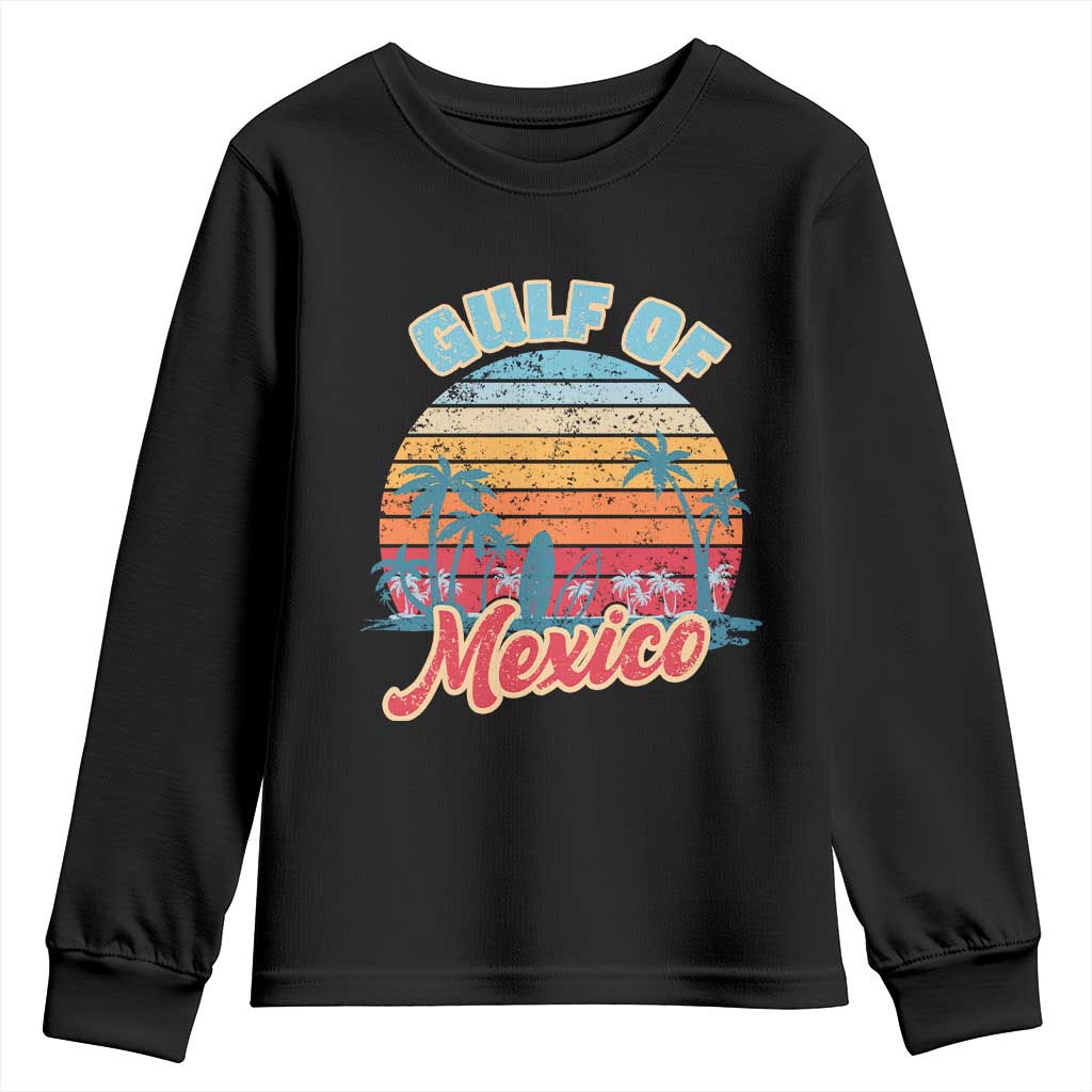 Gulf of Mexico Youth Sweatshirt Retro Vintage Beach TS10 Black Print Your Wear