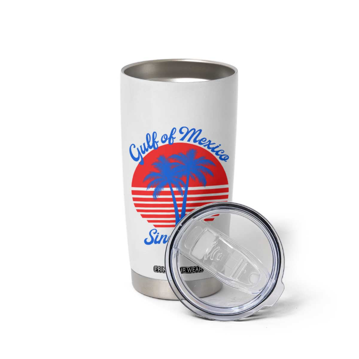Gulf of Mexico Tumbler Cup Since 1672 Retro Vintage 70s TS10 Print Your Wear