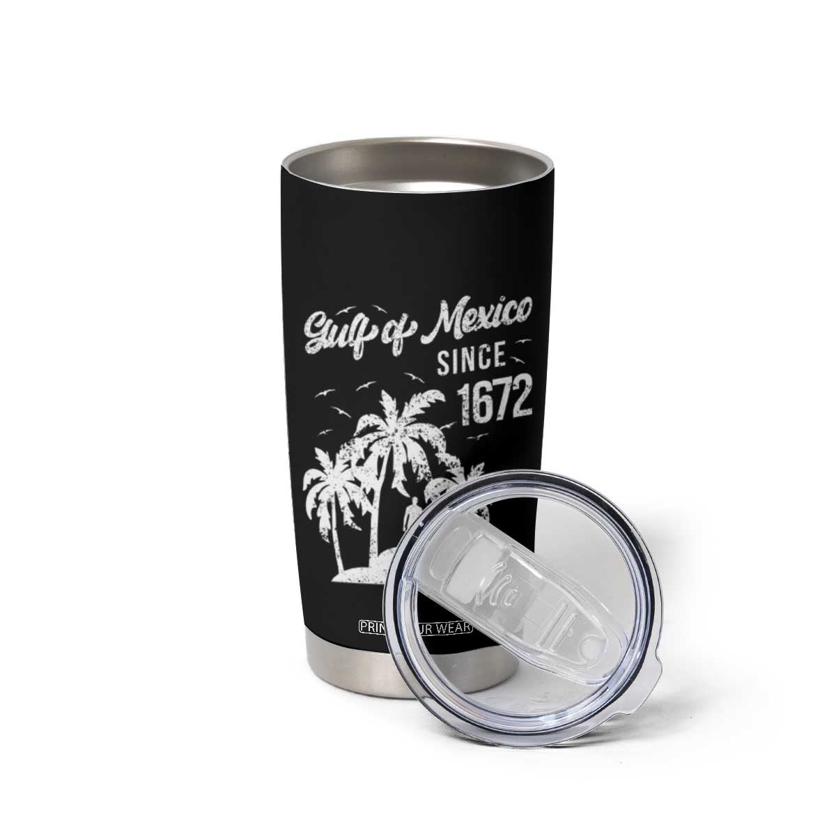Gulf of Mexico Tumbler Cup Since 1672 Palm Trees Beach TS10 Print Your Wear