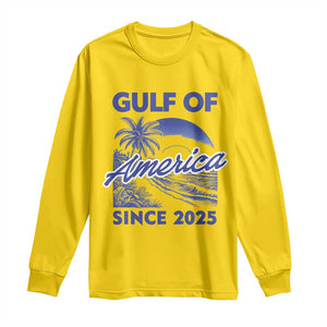 America's Gulf Long Sleeve Shirt Since 2025 Trump Mexico Vintage Summer Beach Vibes TS10 Daisy Print Your Wear