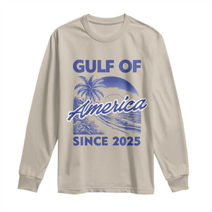 America's Gulf Long Sleeve Shirt Since 2025 Trump Mexico Vintage Summer Beach Vibes TS10 Sand Print Your Wear