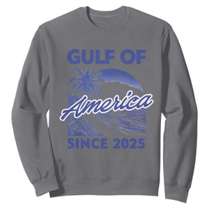 America's Gulf Sweatshirt Since 2025 Trump Mexico Vintage Summer Beach Vibes TS10 Charcoal Print Your Wear