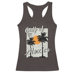 Gulf of Mexico Racerback Tank Top Since 1672 Beach Vibes TS10 Dark Chocolate Print Your Wear