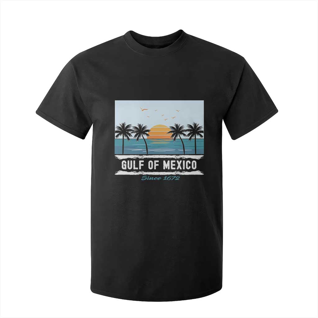 Gulf of Mexico T Shirt For Kid Retro Beach Vibes TS10 Black Print Your Wear