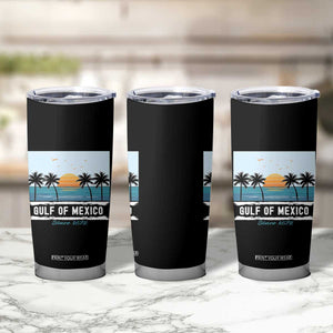 Gulf of Mexico Tumbler Cup Retro Beach Vibes TS10 Print Your Wear