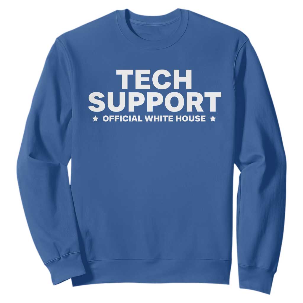 Tech Support Sweatshirt Elon Musk's Doge Official White House TS10 Royal Blue Print Your Wear