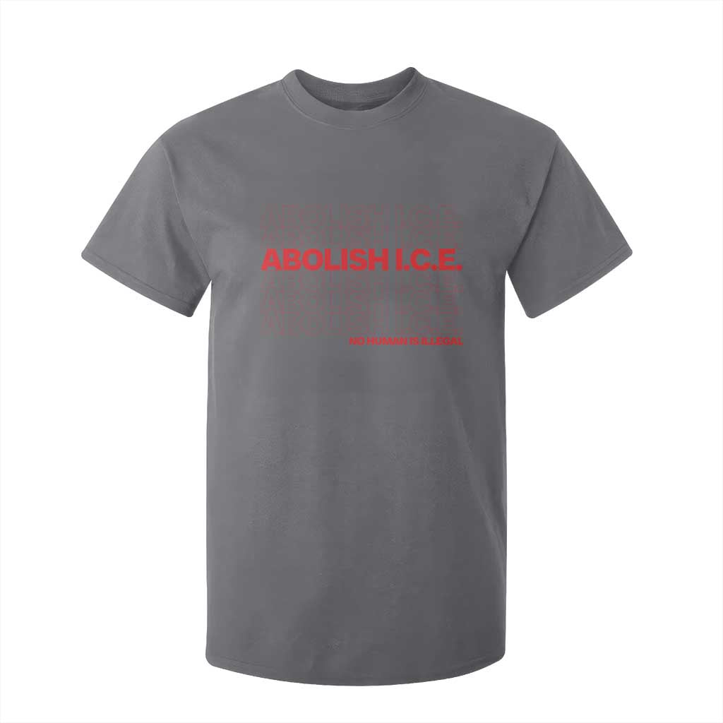 Abolish Ice No Human Is Illegal T Shirt For Kid Social Justice TS10 Charcoal Print Your Wear