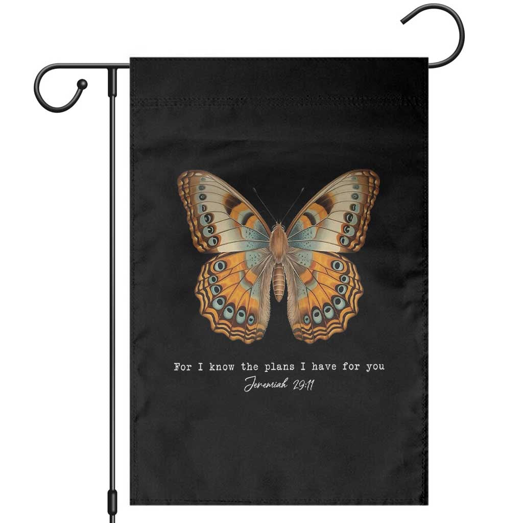 Christian Jeremiah 29:11 Garden Flag Bible Scripture For I Know The Plans I Have For You TS10 Black Print Your Wear