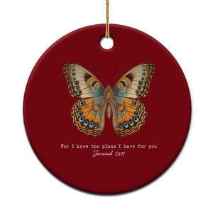Christian Jeremiah 29:11 Ceramic Ornament Bible Scripture For I Know The Plans I Have For You TS10 1pc Red Print Your Wear