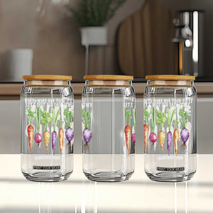 Let's Roots For Each Other Vegetable Glass Can Motivational TS10 Print Your Wear