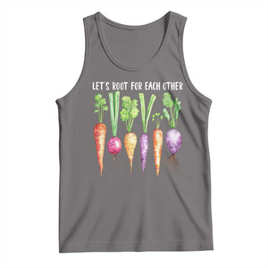 Let's Roots For Each Other Vegetable Tank Top Motivational TS10 Deep Heather Print Your Wear