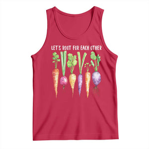 Let's Roots For Each Other Vegetable Tank Top Motivational TS10 Red Print Your Wear
