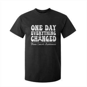 Brain Cancer Awareness T Shirt For Kid Fight Brain Tumor Cure Groovy TS10 Black Print Your Wear