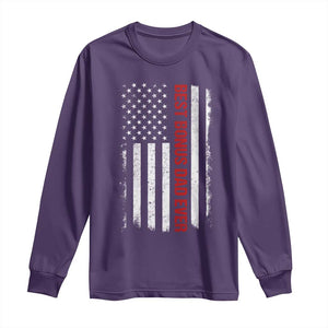 Best Effin Bonus Dad Ever Long Sleeve Shirt Funny Stepdad American Flag TS10 Purple Print Your Wear