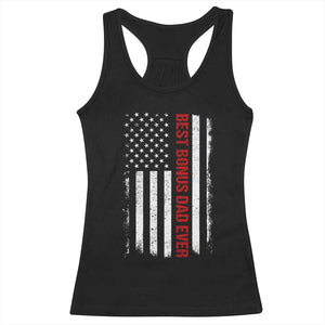 Best Effin Bonus Dad Ever Racerback Tank Top Funny Stepdad American Flag TS10 Black Print Your Wear