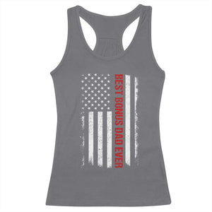 Best Effin Bonus Dad Ever Racerback Tank Top Funny Stepdad American Flag TS10 Charcoal Print Your Wear