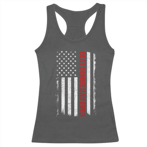 Best Effin Bonus Dad Ever Racerback Tank Top Funny Stepdad American Flag TS10 Dark Heather Print Your Wear