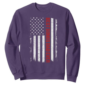 Best Effin Bonus Dad Ever Sweatshirt Funny Stepdad American Flag TS10 Purple Print Your Wear