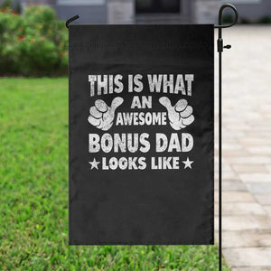 Funny Stepdad Garden Flag This Is What An Awesome Bonus Dad Looks Like TS10 Print Your Wear