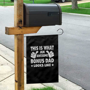 Funny Stepdad Garden Flag This Is What An Awesome Bonus Dad Looks Like TS10 Print Your Wear