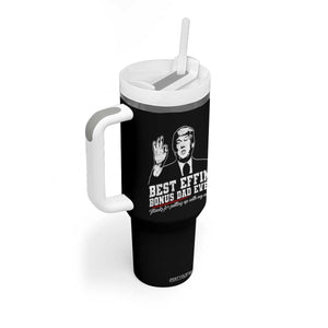 Best Effin’ Bonus Dad Ever Tumbler With Handle Step Dad Funny Trump Fathers Day TS10 Print Your Wear
