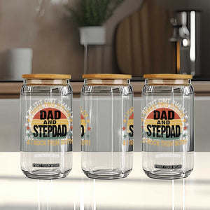 Bonus Dad Glass Can Retro I Have Two Titles Dad And Stepdad Rock Them Both TS10 Print Your Wear