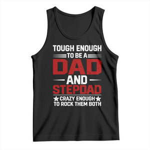 Bonus Dad Tank Top Dad And Stepdad Fathers Day TS10 Black Print Your Wear