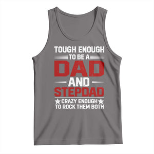 Bonus Dad Tank Top Dad And Stepdad Fathers Day TS10 Deep Heather Print Your Wear