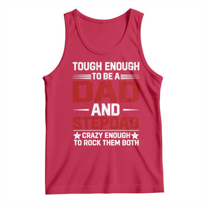 Bonus Dad Tank Top Dad And Stepdad Fathers Day TS10 Red Print Your Wear