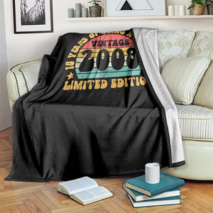 18th Birthday Throw Blanket Vintage 18yr 2008 Limited Edition 18 Year Old Gift TS10 Print Your Wear