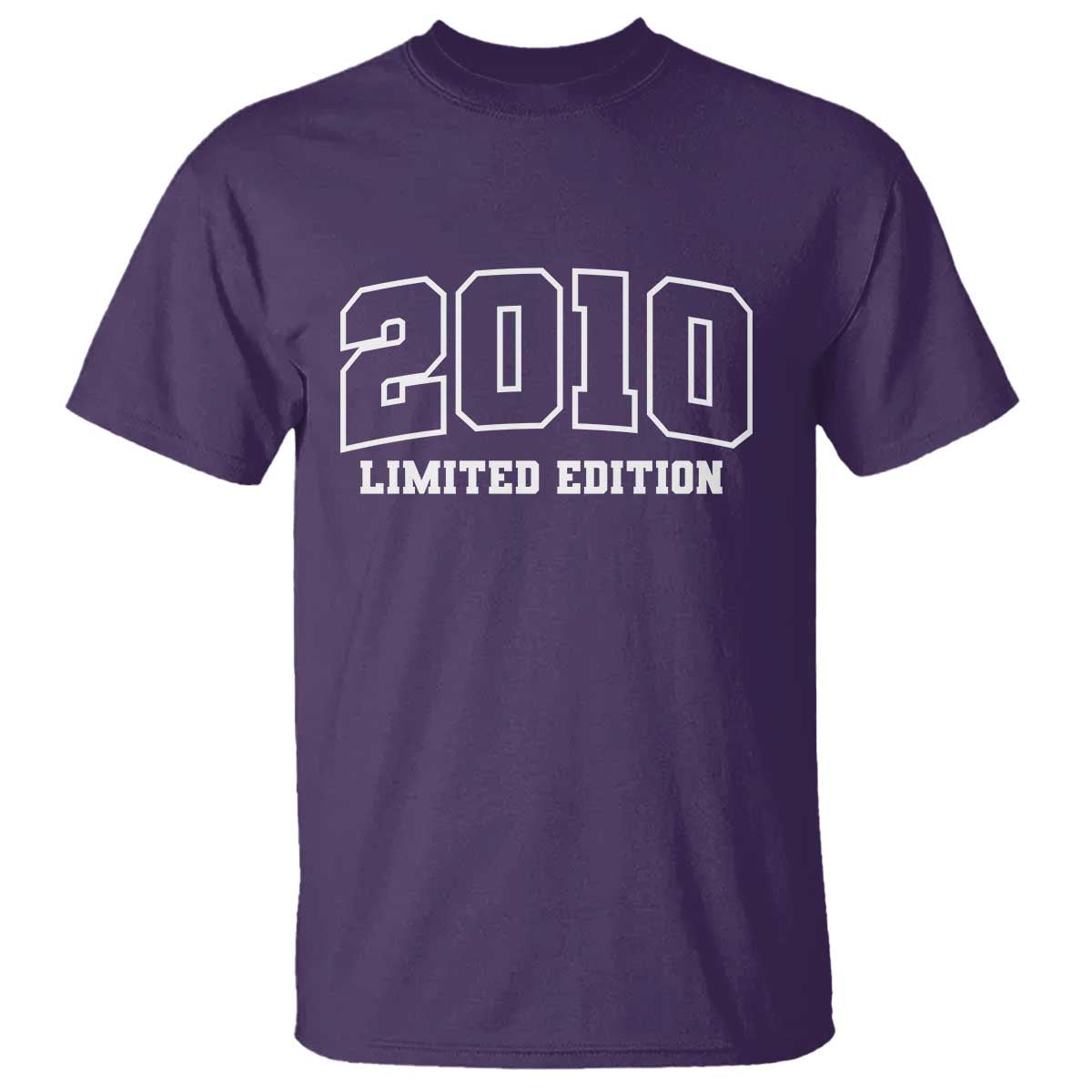Vintage 2010 Limited Edition T Shirt 16 Year Old Gift Retro Varsity 16th Birthday TS10 Purple Print Your Wear