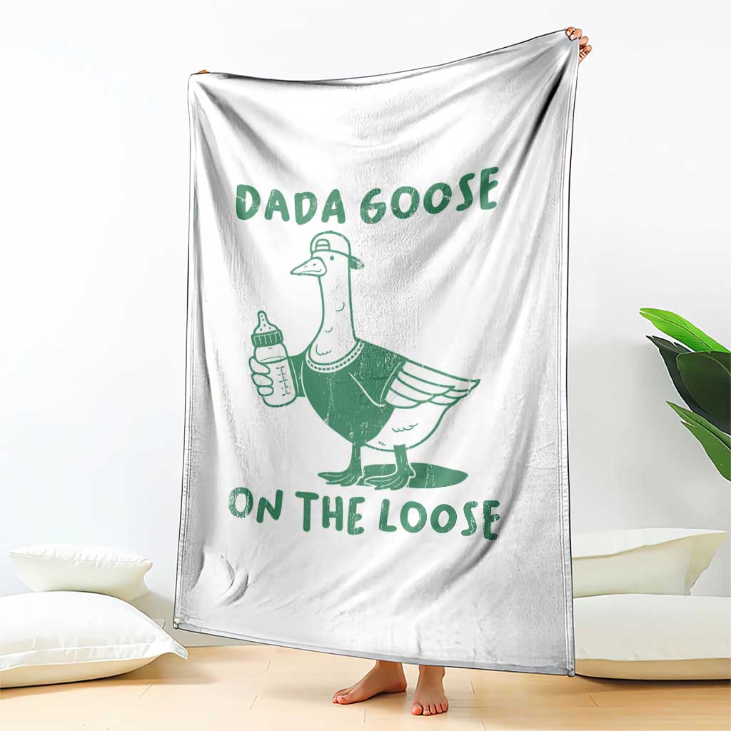 Silly Goose Dad Throw Blanket New Dad Pregnancy Announcement Fathers Day TS10 Print Your Wear