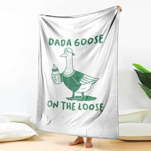 Silly Goose Dad Throw Blanket New Dad Pregnancy Announcement Fathers Day TS10 Print Your Wear