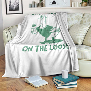Silly Goose Dad Throw Blanket New Dad Pregnancy Announcement Fathers Day TS10 Print Your Wear