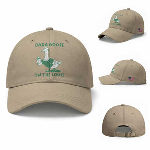Silly Goose Dad Baseball Cap New Dad Pregnancy Announcement Fathers Day TS10 Baseball Cap Universal Fit Khaki Print Your Wear