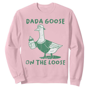 Silly Goose Dad Sweatshirt New Dad Pregnancy Announcement Fathers Day TS10 Light Pink Print Your Wear