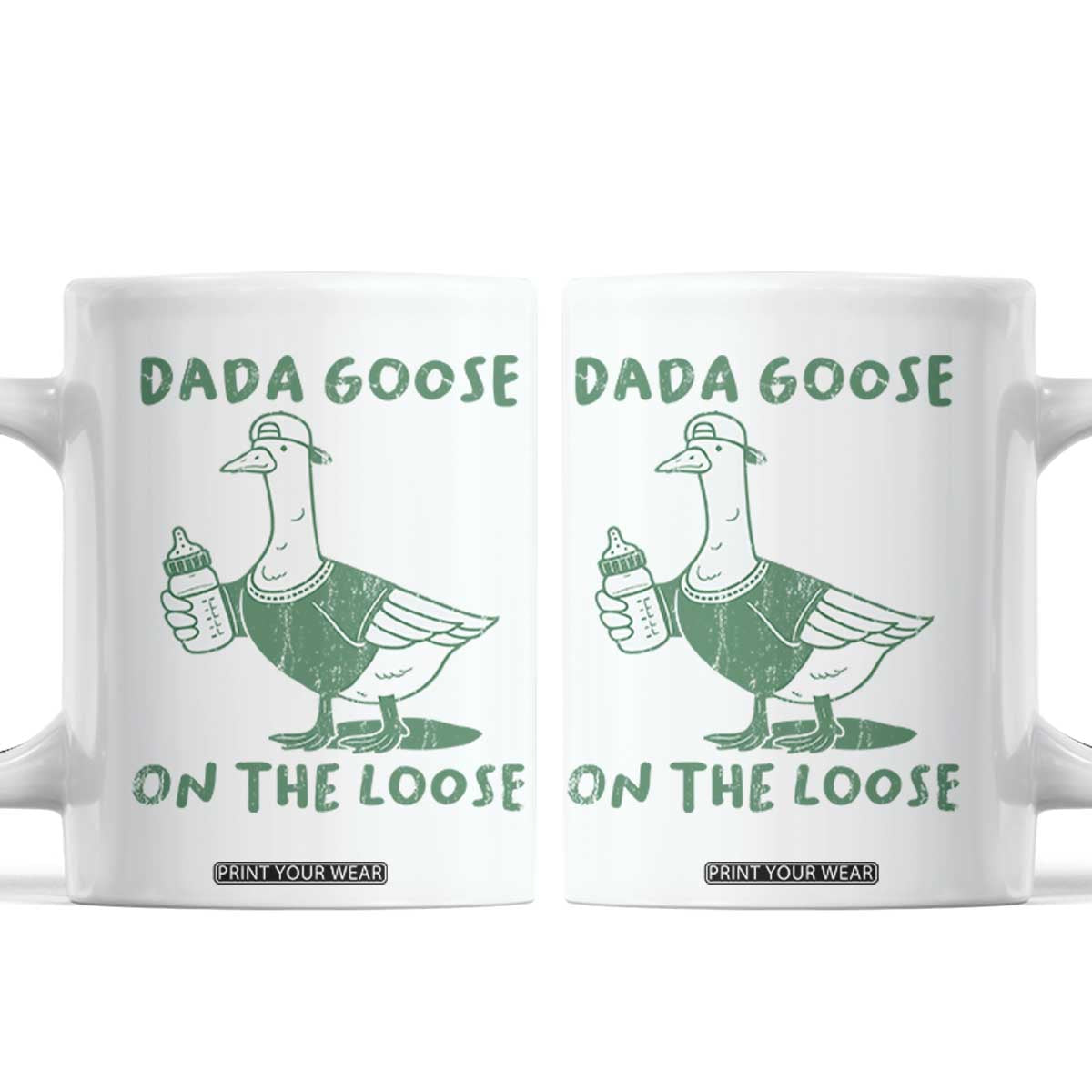 Silly Goose Dad Coffee Mug New Dad Pregnancy Announcement Fathers Day TS10 White Print Your Wear