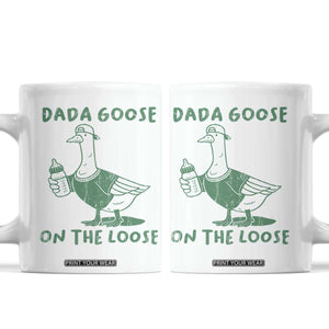 Silly Goose Dad Coffee Mug New Dad Pregnancy Announcement Fathers Day TS10 White Print Your Wear