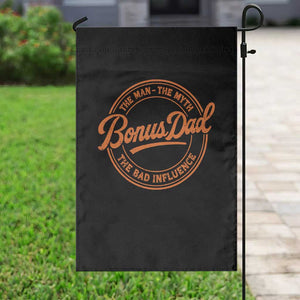 Bonus Dad Garden Flag Vintage The Man Myth Bad Influence Funny Step Dad TS10 Print Your Wear