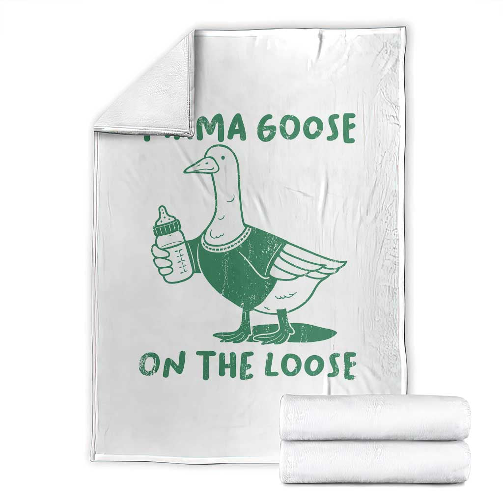 Silly Goose Mom Throw Blanket New Mom Pregnancy Announcement Mothers Day TS10 White Print Your Wear