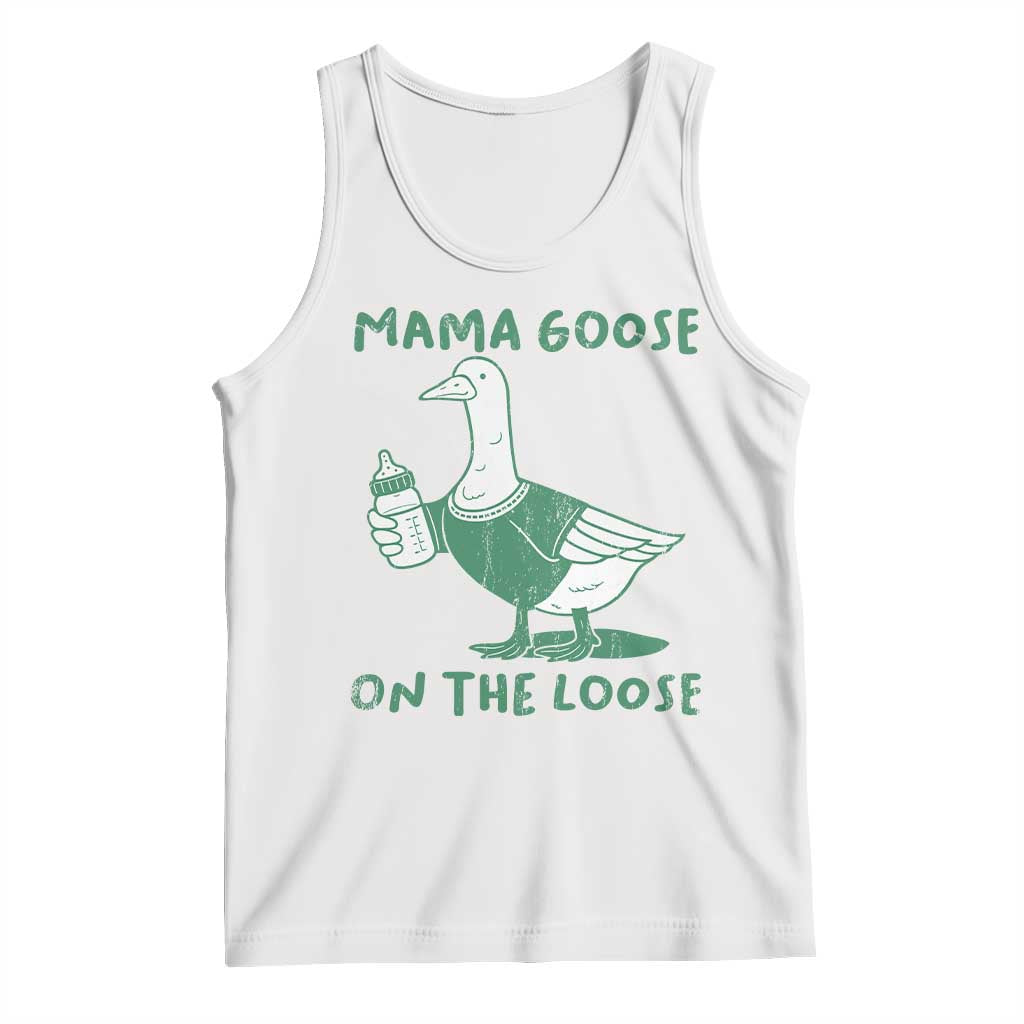 Silly Goose Mom Tank Top New Mom Pregnancy Announcement Mothers Day TS10 White Print Your Wear